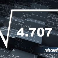 Resultado de la raíz cuadrada de 4707