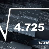 Resultado de la raíz de 4725