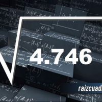 ¿Qué resultado obtenemos al resolver la raíz cuadrada de 4746?