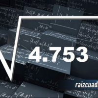 Resultado de la raíz cuadrada de 4753