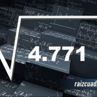 Resultado de la raíz cuadrada de 4771