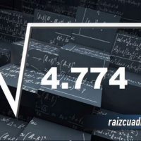 ¿Cuál es la raíz cuadrada de 4774?