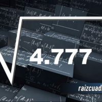 ¿Qué resultado obtenemos al resolver la raíz cuadrada de 4777?