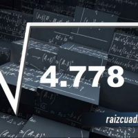 ¿Qué se obtiene al resolver la raíz de 4778?