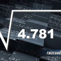 Resultado de la raíz cuadrada de 4781