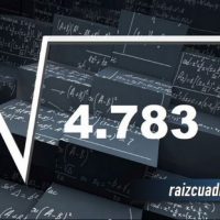 ¿Qué se obtiene al resolver la raíz cuadrada de 4783?