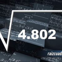 Resultado de la raíz cuadrada de 4802