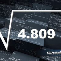 Resultado de la raíz cuadrada de 4809
