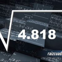 ¿Cuál es el resultado de la raíz cuadrada de 4818?