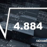 ¿Qué resultado obtenemos al resolver la raíz cuadrada de 4884?