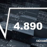 ¿Cuál es el resultado de la raíz de 4890?