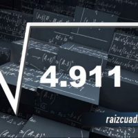 ¿Cuál es la raíz cuadrada de 4911?