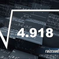 ¿Qué resultado obtenemos al resolver la raíz cuadrada de 4918?