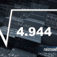Resultado de la raíz de 4944
