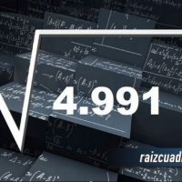 ¿Cuál es el resultado de la raíz de 4991?