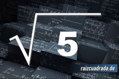 Resultado de la raíz cuadrada de 5