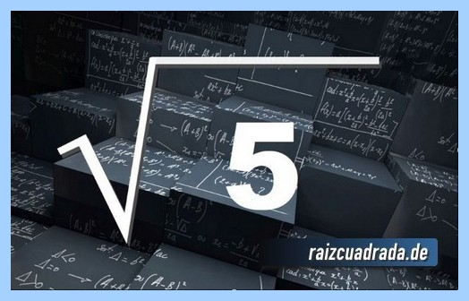Representación comúnmente la operación matemática raíz del número 5