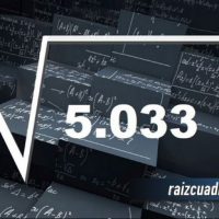 ¿Qué se obtiene al resolver la raíz cuadrada de 5033?