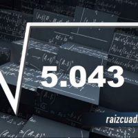 Resultado de la raíz cuadrada de 5043