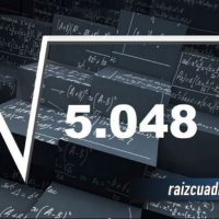 ¿Cuál es la raíz de 5048?