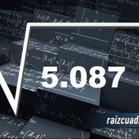 Resultado de la raíz cuadrada de 5087