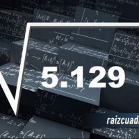 Resultado de la raíz de 5129