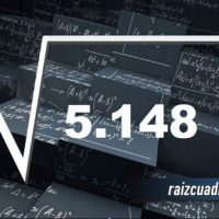 ¿Cuál es el resultado de la raíz de 5148?