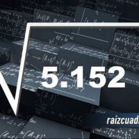 Resultado de la raíz de 5152