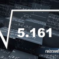 ¿Qué resultado obtenemos al resolver la raíz cuadrada de 5161?