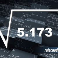 ¿Cuál es el resultado de la raíz de 5173?