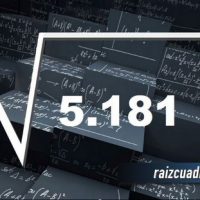Resultado de la raíz de 5181