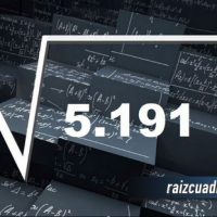 Resultado de la raíz de 5191