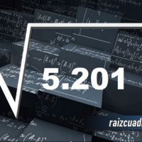 Resultado de la raíz de 5201