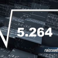 ¿Qué se obtiene al resolver la raíz cuadrada de 5264?