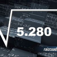 ¿Cuál es el resultado de la raíz de 5280?