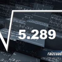 ¿Cuál es el resultado de la raíz cuadrada de 5289?