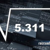 ¿Qué resultado obtenemos al resolver la raíz cuadrada de 5311?