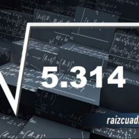 ¿Qué se obtiene al resolver la raíz de 5314?