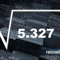 Resultado de la raíz cuadrada de 5327