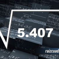 Resultado de la raíz cuadrada de 5407