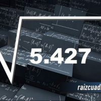 ¿Cuál es el resultado de la raíz de 5427?