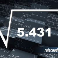 Resultado de la raíz de 5431