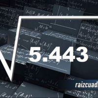 ¿Cuál es la raíz cuadrada de 5443?