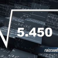 ¿Cuál es la raíz de 5450?