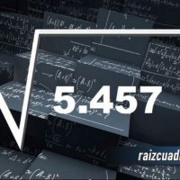 ¿Cuál es el resultado de la raíz de 5457?
