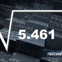 ¿Cuál es el resultado de la raíz cuadrada de 5461?