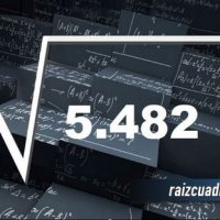 ¿Cuál es la raíz cuadrada de 5482?