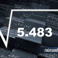 ¿Qué resultado obtenemos al resolver la raíz de 5483?
