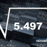 Resultado de la raíz de 5497