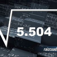 Resultado de la raíz de 5504